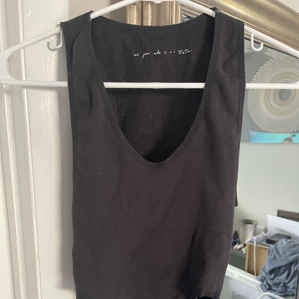Black rubbed bodysuit